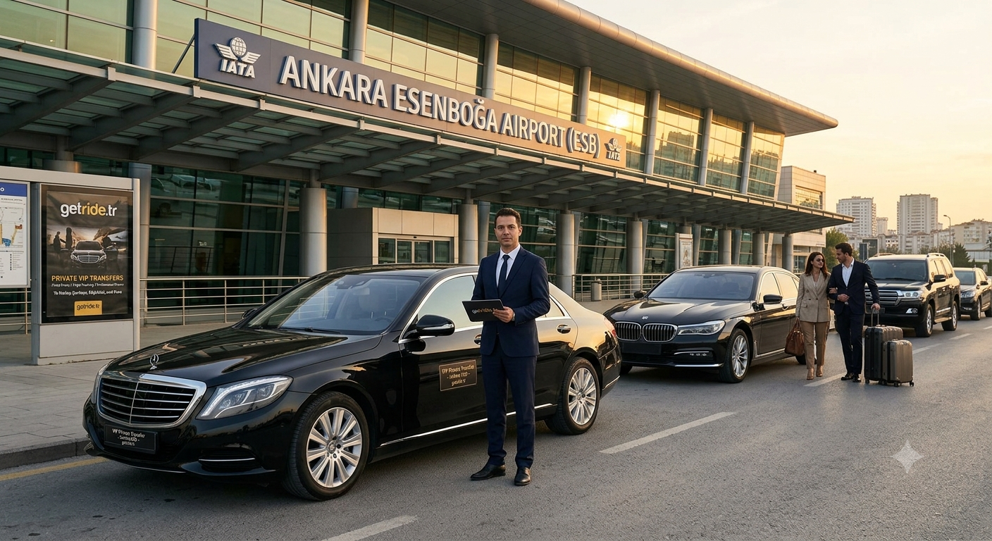 Ankara Esenboğa Airport (ESB) Private VIP Transfers – Luxury Chauffeur Service by getride.tr