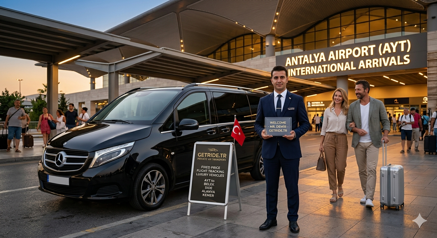 Antalya Airport (AYT) Private VIP Transfers – Luxury Chauffeur Service by getride.tr