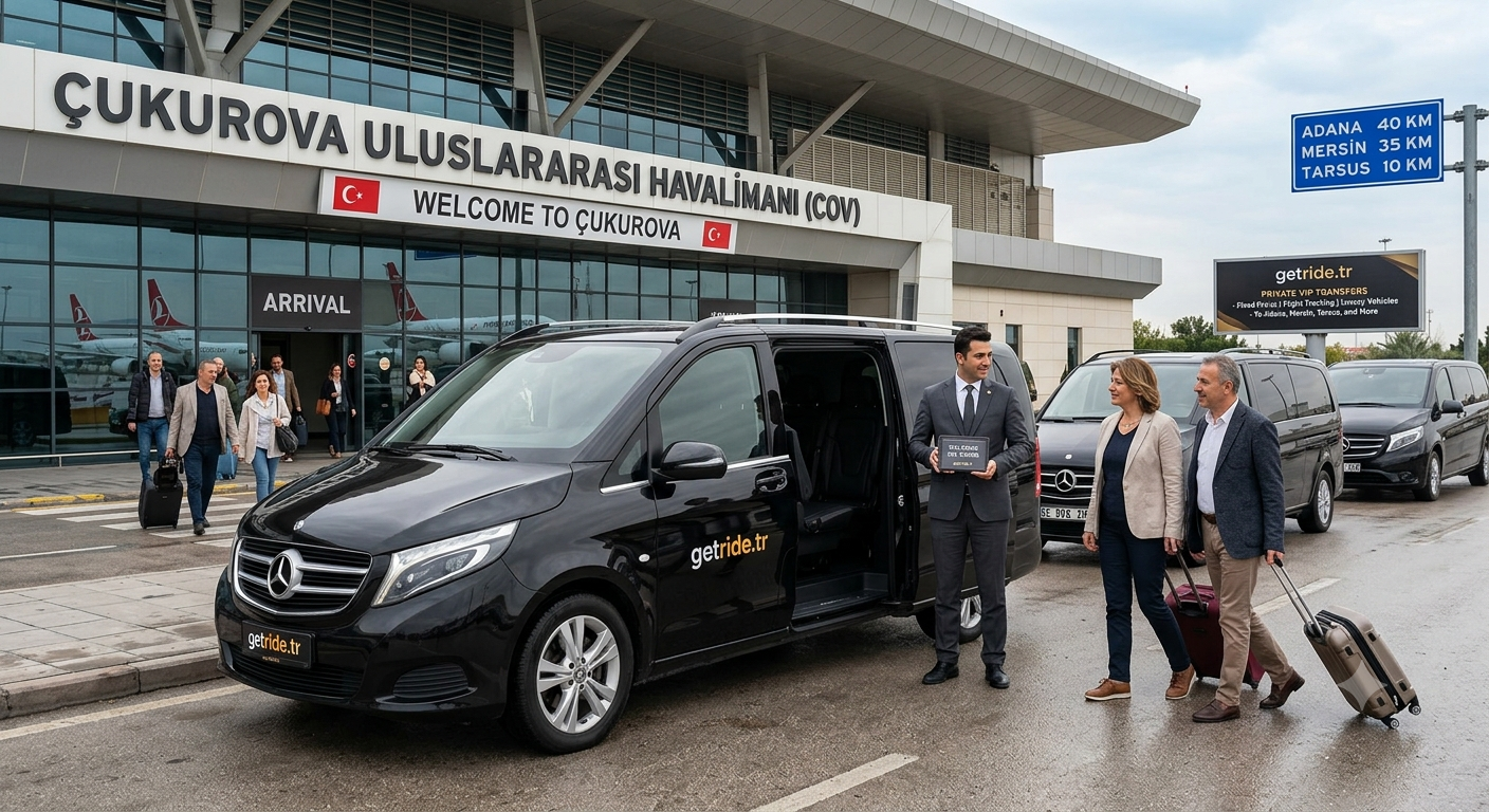 Çukurova Airport (COV) Private VIP Transfers – Luxury Chauffeur Service by getride.tr