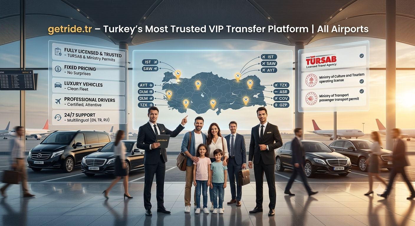 Turkey‘s Most Trusted VIP Transfer Platform – Servicing All Major Airports